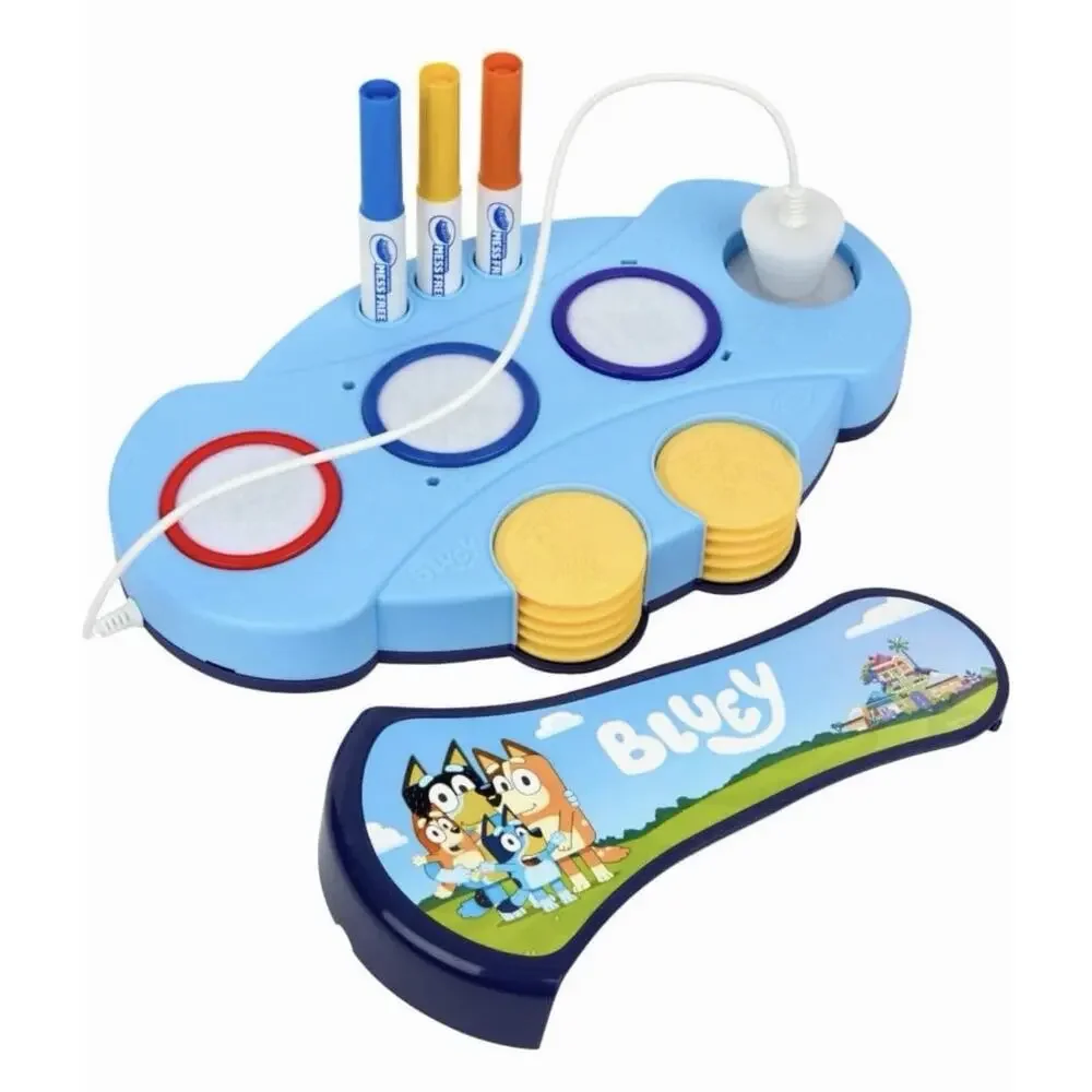 Crayola Color Wonder Bluey Light Up Stamper Set Mess Free Kids Activity Toy NEW